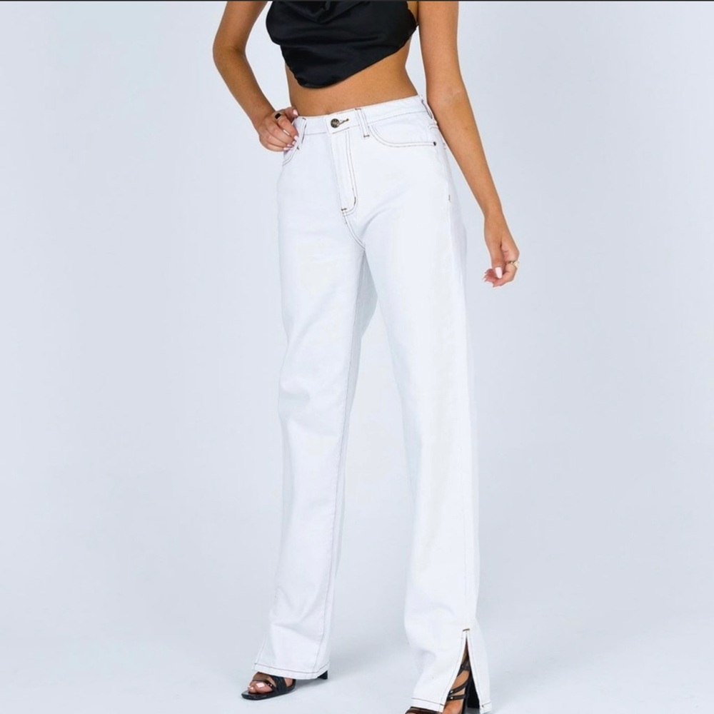 LIONESS Alabama White Jeans